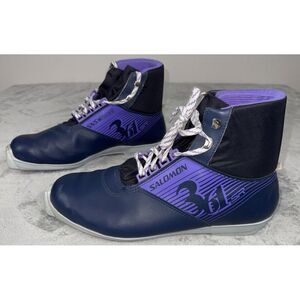 SALOMON 361‎ SR Nordic Cross Country Ski Boots EU49 US 16 SNS Profil Purple